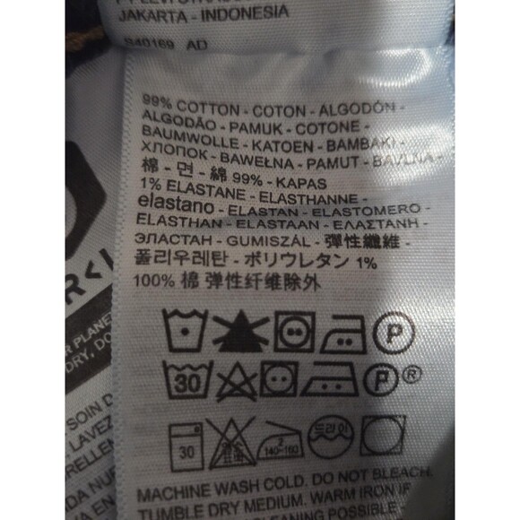 Levis 505 Jeans Mens 40x29 Blue Dark Wash Straight Leg Zip Fly Stretch Denim - Picture 9 of 10